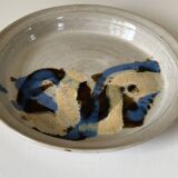 Ceramic plate signed vintage 70s