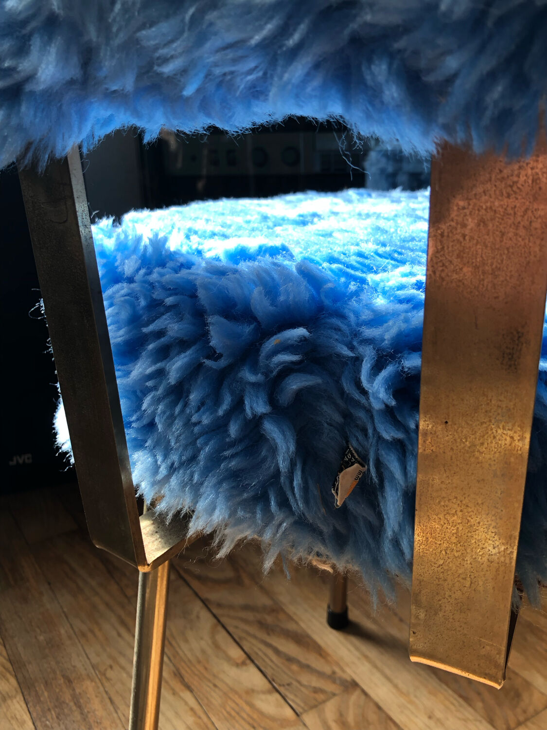 Moumoute chair 70 ́s pelfran sky blue