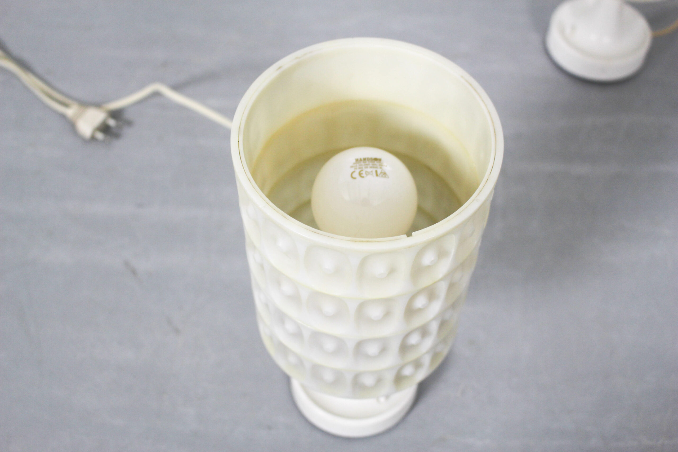 Elegant mid-century modern lamp set, Erco 1970s