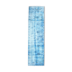2x9 di̇stressed blue oushak runner rug, 282x75cm