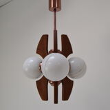 Lustre du milieu du siècle par Elektrofem, Hongrie, années 1970