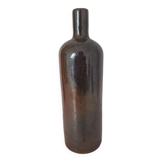 Bouteille en grès marron