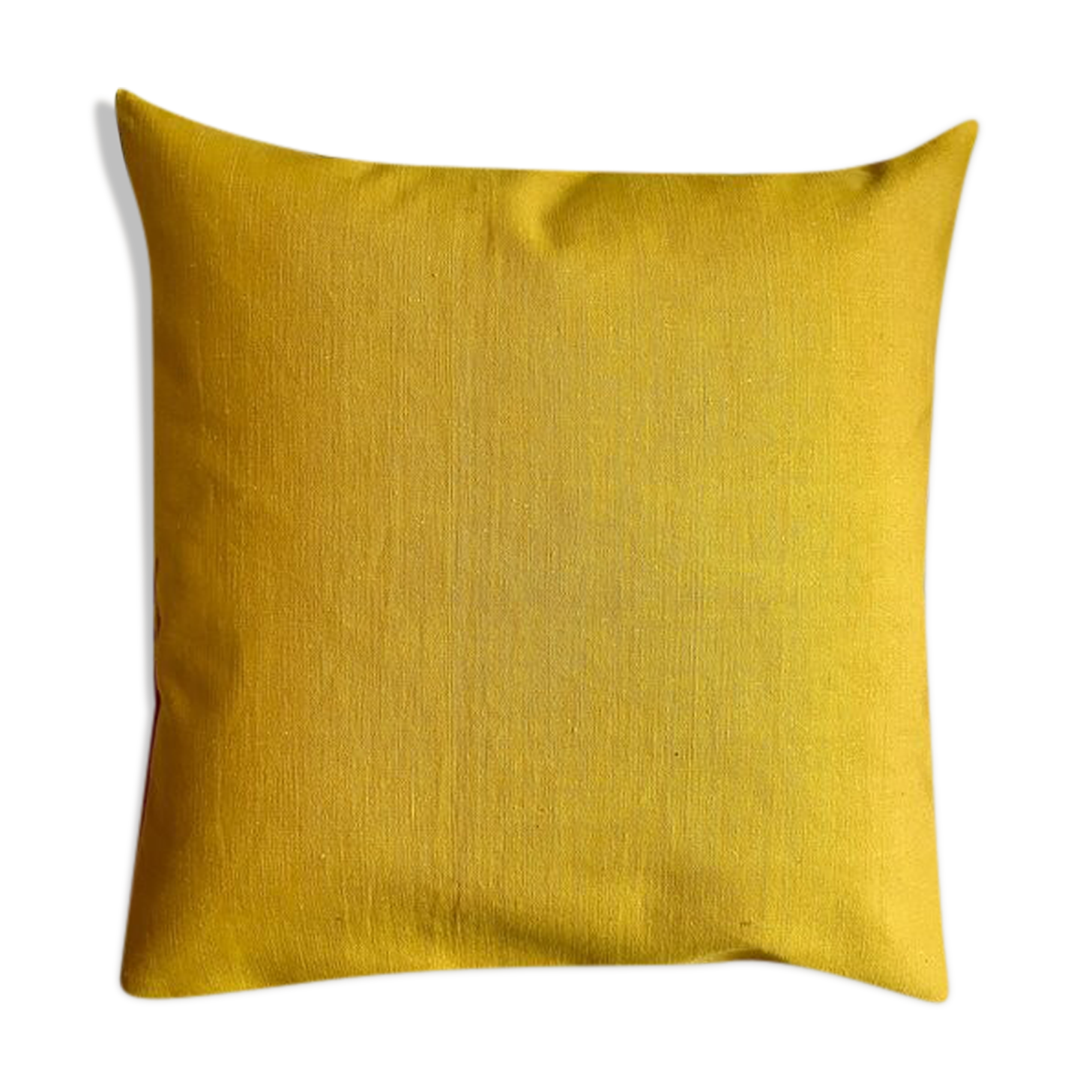 Yellow oilcloth cushion 40 cm