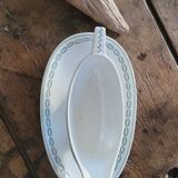 Sarreguemines iron clay sauceboat
