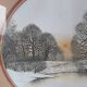 Tableau paysage d'hiver