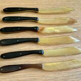 Set of 6 all-ivory knives