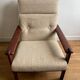 Vintage Scandinavian solid teak armchair