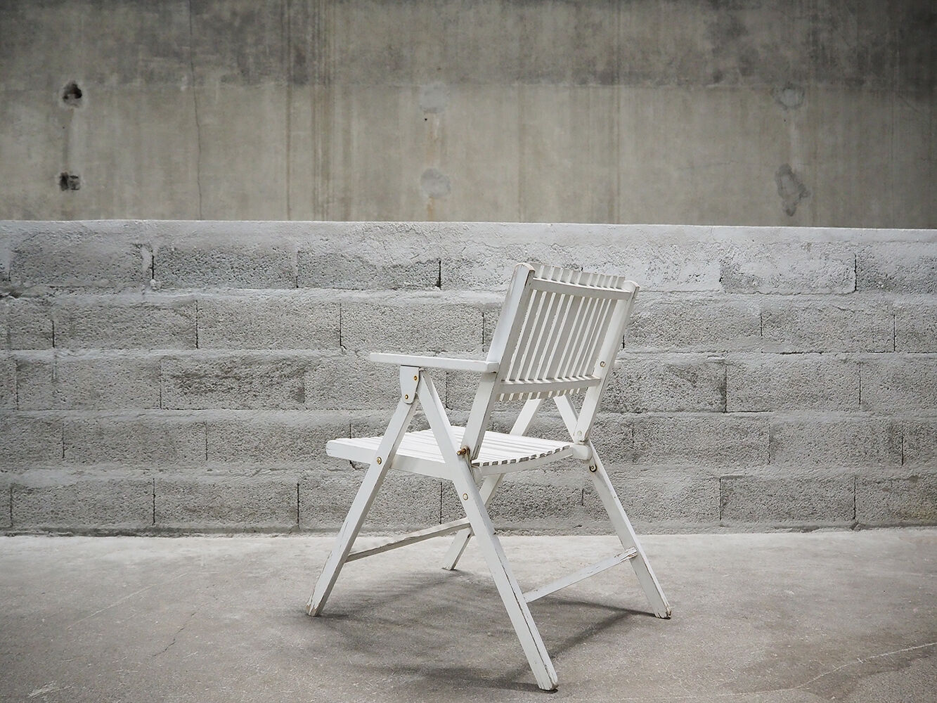 Set of 4 folding garden chairs Youpy, René Gleizes, vintage 60s