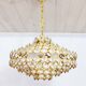 Palwa chandelier in crystal and brass