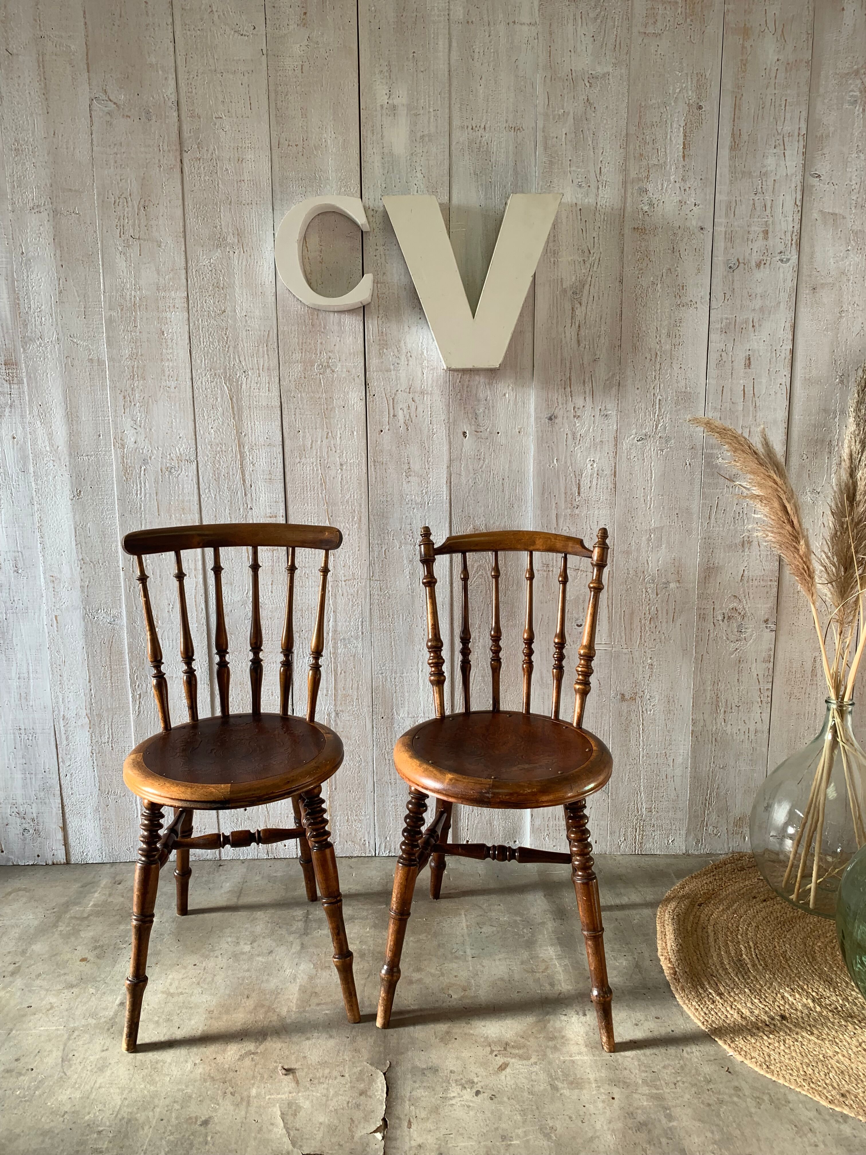 Pair of bistro chairs