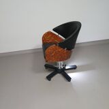 4 x '80s Italian barber chair, height adjustable