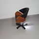4 x '80s Italian barber chair, height adjustable