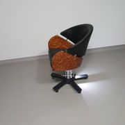 4 chaises de barbier italiennes des années 80, réglables en hauteur