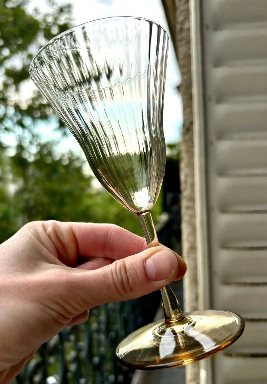 Verres style Gallée