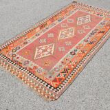 Oriental kilim rug Shiraz Gashgai antique: 1.50 x 3.50 metres
