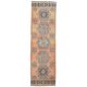 1970s Turkish orange wool runner rug 95x319