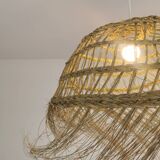 Suspension Doum in braided half – 30×60 cm – Handmade Moroccan production