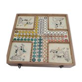 Goose game 60s/70s, little horses, lady