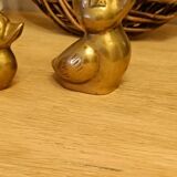 Vintage Solid Brass Ducks