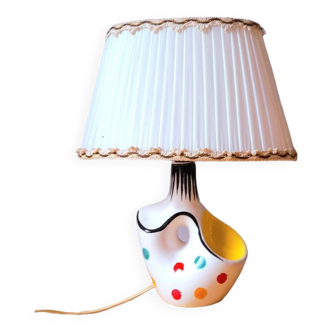 Enameled ceramic lamp 1950