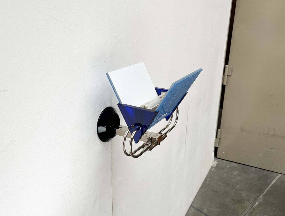 Postmodern Italian model applied Murana by Perry A. King and S. Miranda for Arteluce, 1980s.