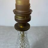 Crystal and bronze lamp bases