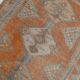 Orange & Green Turkish Runner Rug, 84x368Cm