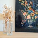 Old painting - bouquet of flowers