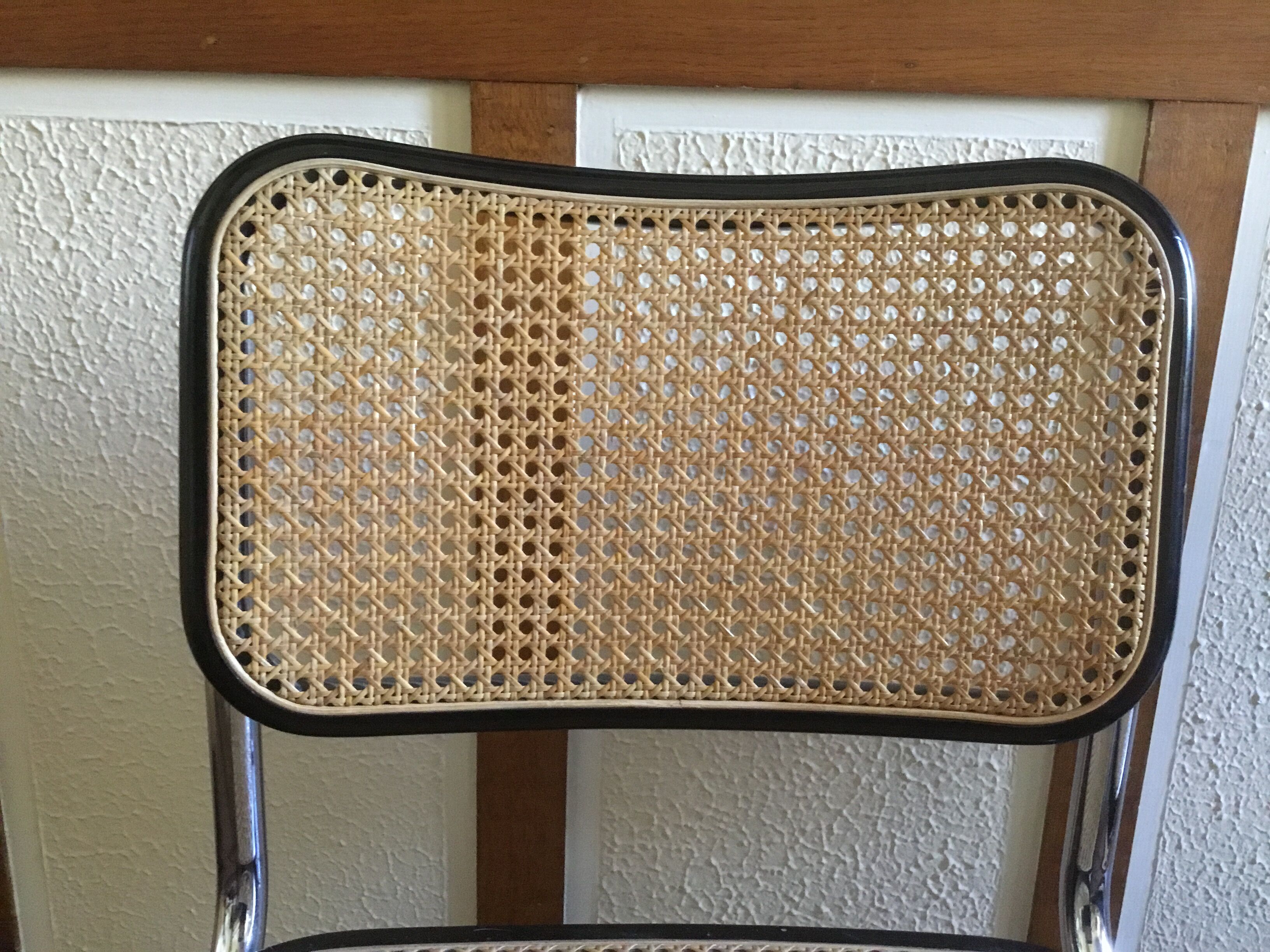 Pair of chairs Cesca B32 vintage designed by Marcel Breuer