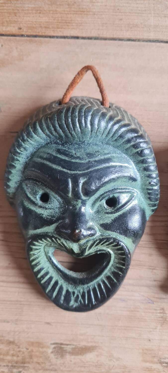 Pair of ancient Greek terracotta masks