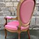 Louis Philippe medallion armchair, vintage, late 19th century, early 20th century.