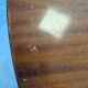 Vintage round coffee table in sun veneer – W. Germany, an