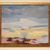 Oil painting on canvas "Evening Depth" by Adry Novoli