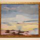 Oil painting on canvas "Evening Depth" by Adry Novoli