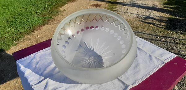 Globe de suspension en cristal 19 ème