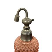 Vintage Pink Pressed Glass Bathroom Vanity Set