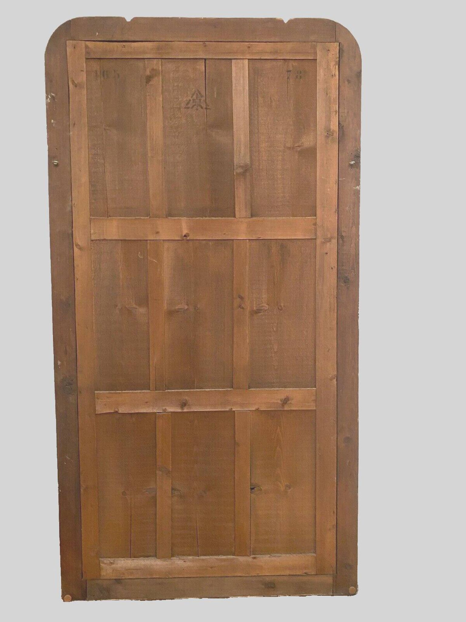 Louis Philippe mirror in wood and patinated stucco, 19th century.