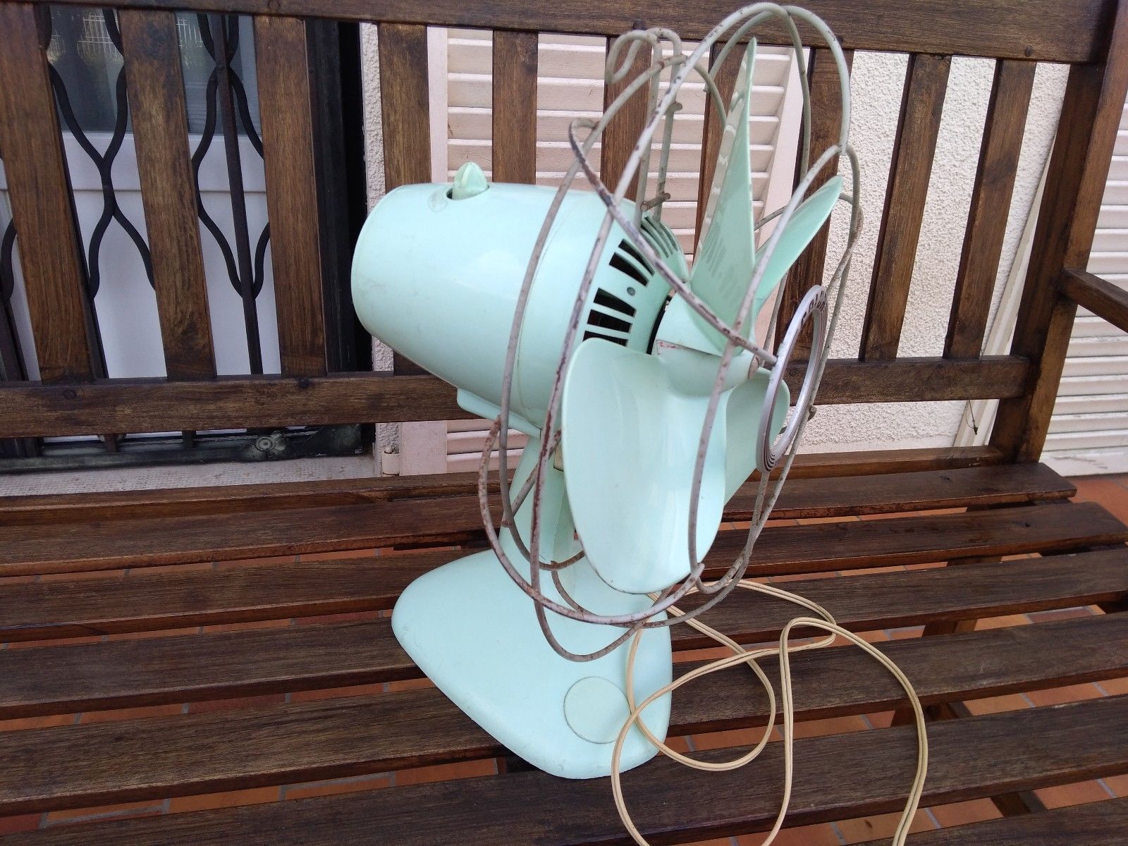Ventilateur Oscillant Vintage Calor - Vert - 40 Cm - Occasion Fonctionnel