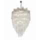 Contemporary Modern Oval "Tronchi" Murano Glass Chandelier