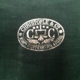 Cutlery set  christofle silver metal with punches