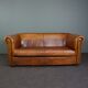 Beautifully colored 2.5-seater cowhide sofa