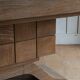 Console attribuée à Tomaso Buzzi. Années 60. Italie. Chêne. 240x84x74 cm