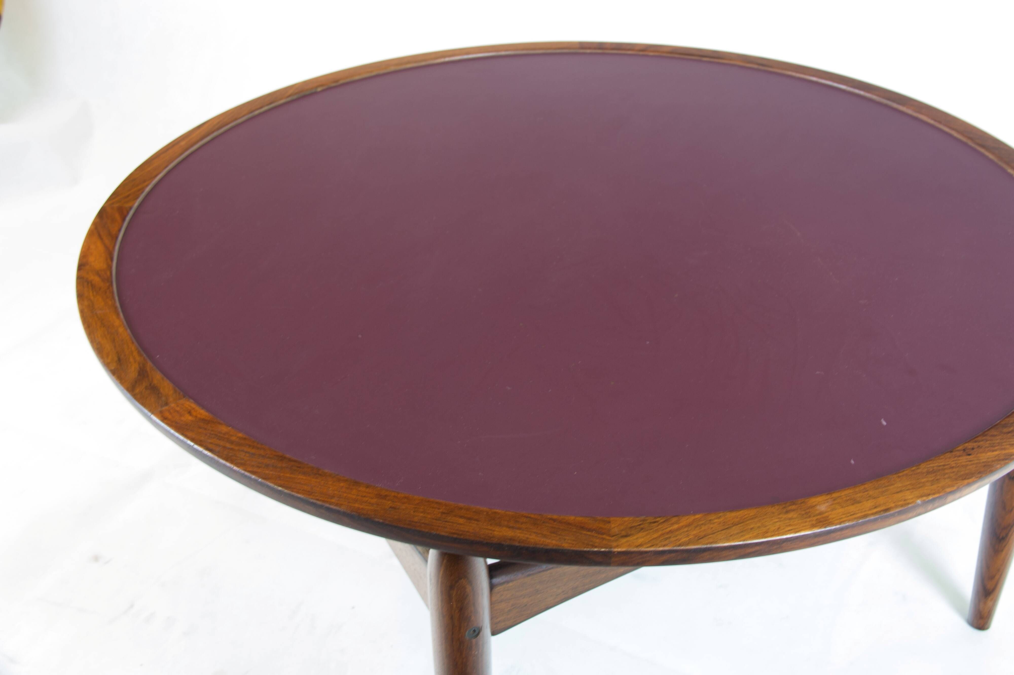 Rosewood coffee table by Ejvind A. Johansson for Ludvig Pontoppidan