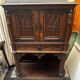 Gothic Buffet Cabinet in Carved Oak, 19th Century