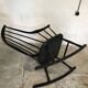 Grandessa Rocking Chair in Black Beech by Lena Larsson, 1960's