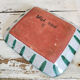 Former rectangular ceramic dish hand decoration Vallauris