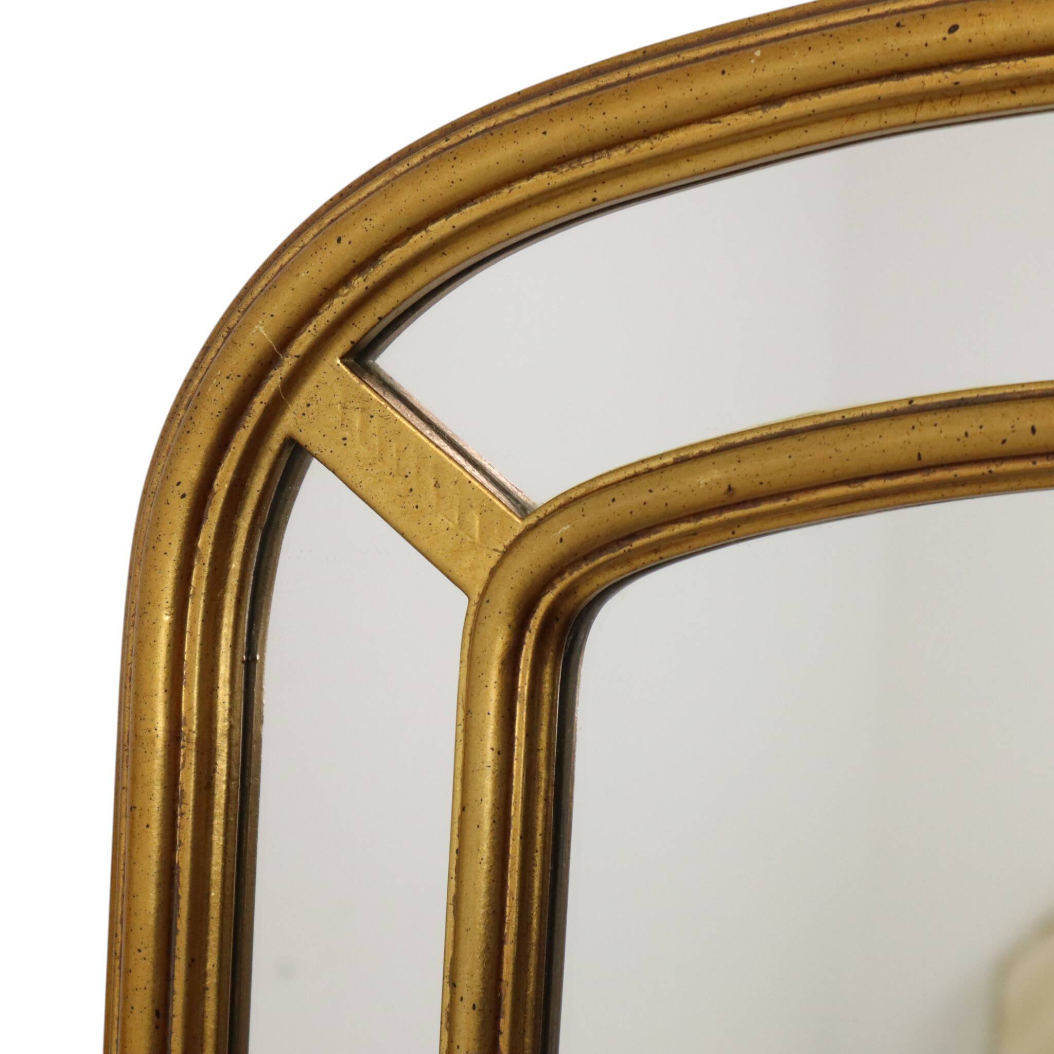 Hollywood Regency Gold Arch Mirror by Deknudt, 80cm