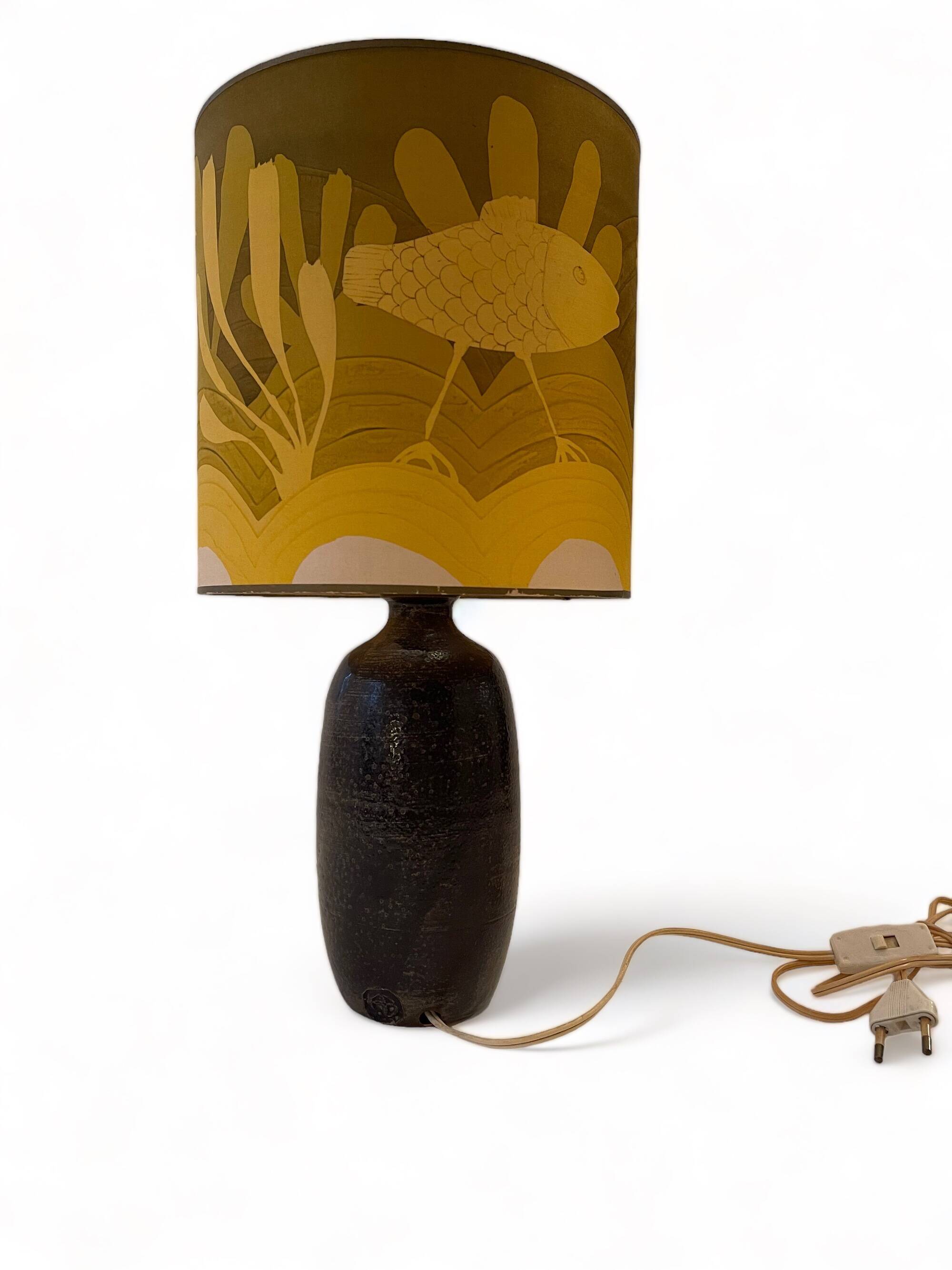 Artist Lamp by Alain Blanchard, 20th Century Ceramicist