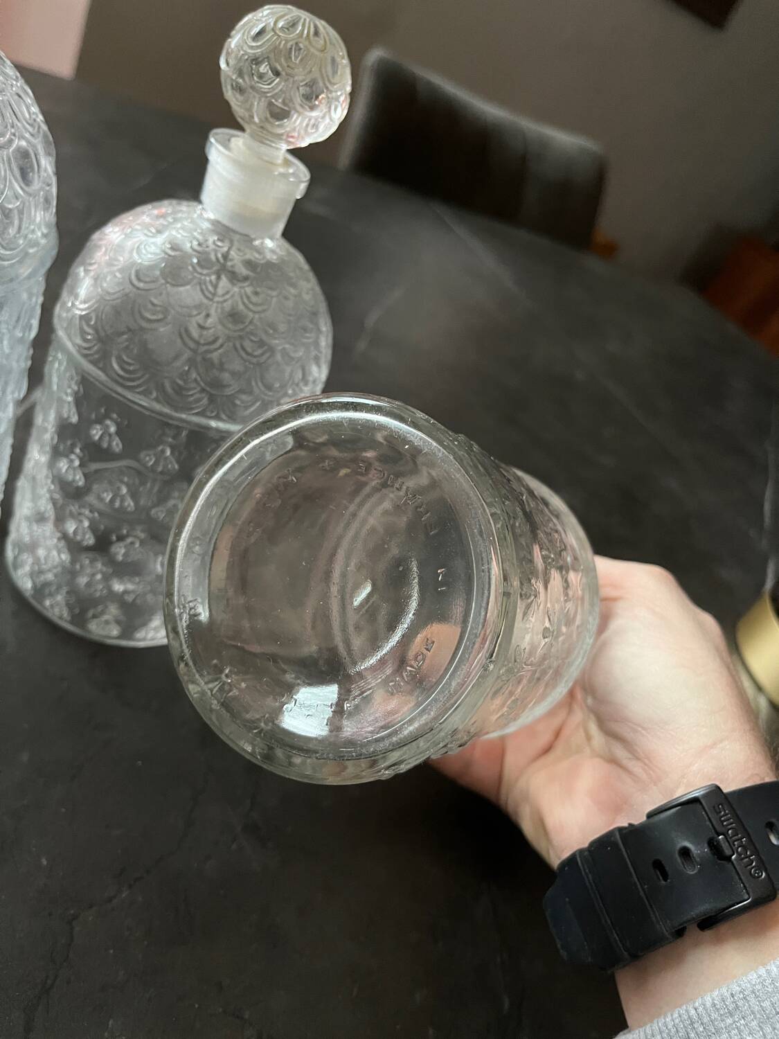 Lot of 3 old Guerlain perfume bottles with bees