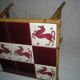 Bamboo-rattan coffee table from the 50s